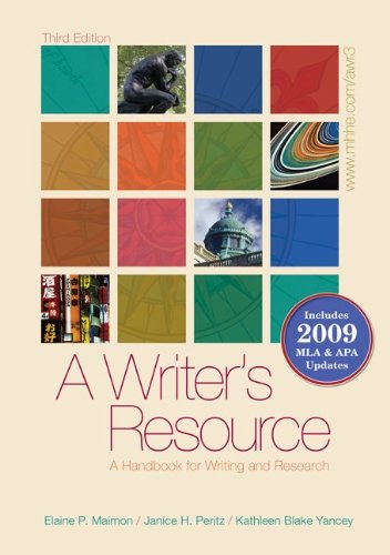 9780077368791: A Writer's Resource: A Handbook for Writing and Research, Includes MLA & APA Updates