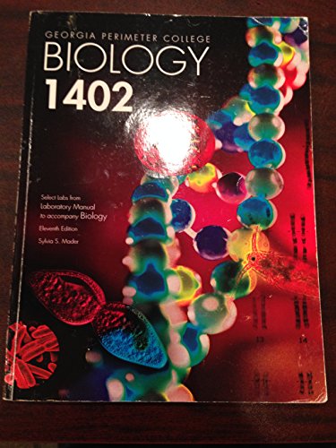 Imagen de archivo de Georgia Perimeter College Biology 1402 Lab Manual a la venta por ThriftBooks-Atlanta