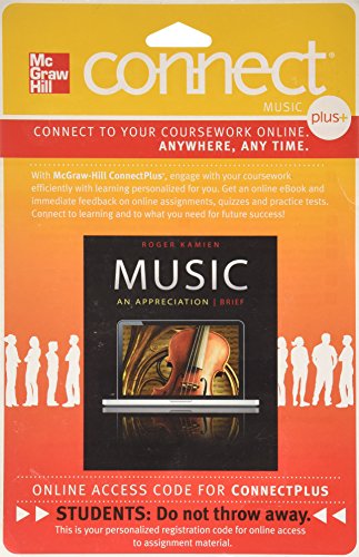 9780077377717: Music: an Appreciation Connect Plus Music Access Card