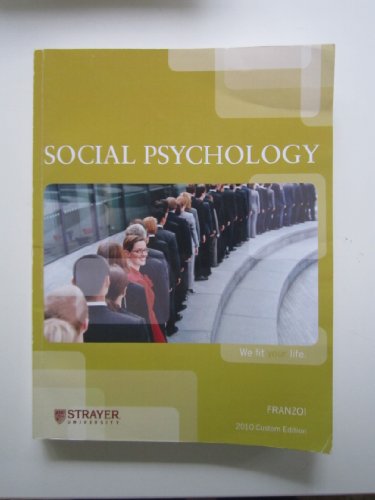 Stock image for Social Psychology for sale by ThriftBooks-Atlanta