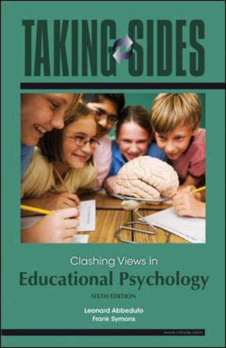 Stock image for Taking Sides: Clashing Views in Educational Psychology (Annual Editions) for sale by HPB-Red