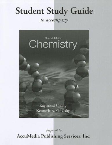 Imagen de archivo de Student Study Guide for Chemistry a la venta por Hawking Books
