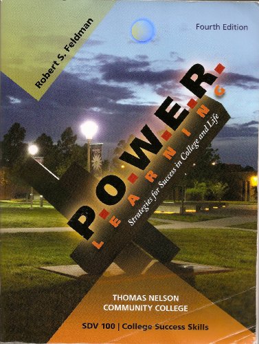 9780077386863: P.O.W.E.R. LEARNING: Strategies for Success in College and Life (Thomas Nelson Community College)