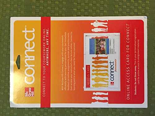 Connect Psychology 1 Semester Access Card for Crandell Human Development 10e (9780077393779) by Crandell, Thomas; Crandell, Corinne; Vander Zanden, James