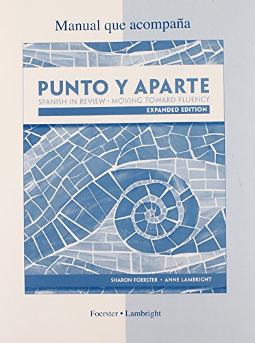 Beispielbild fr Workbook/Laboratory Manual for Punto y aparte: Expanded Edition zum Verkauf von Decluttr
