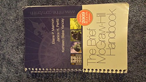 Beispielbild fr The Brief McGraw-Hill Handbook: Includes 2009 MLA & APA Updates zum Verkauf von ThriftBooks-Dallas