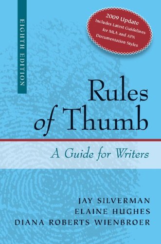 9780077397098: Rules of Thumb: A Guide for Writers