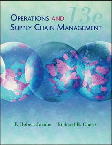 Operations and Supply Chain Management with Connect Plus (9780077398248) by Jacobs, F. Robert; Chase, Richard B.