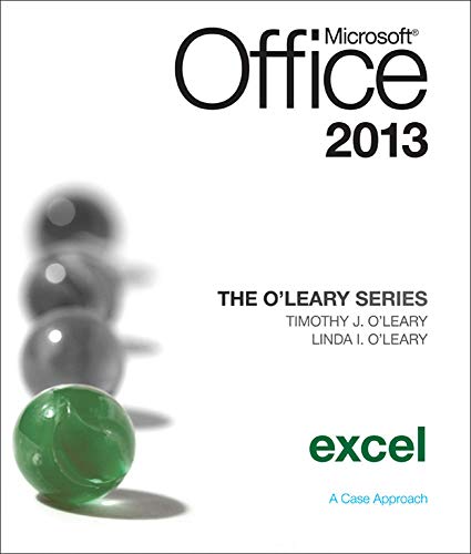 Imagen de archivo de Microsoft Office Excel 2013 a la venta por TextbookRush