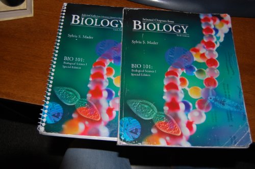 Selected Chapters From Biology (Bio 101 special edition) (9780077402624) by Sylvia S Mader