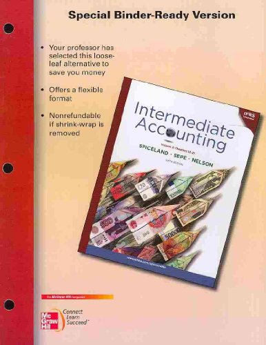 Intermediate Accounting: 2 (9780077403607) by Spiceland, J. David; Sepe, James; Nelson, Mark