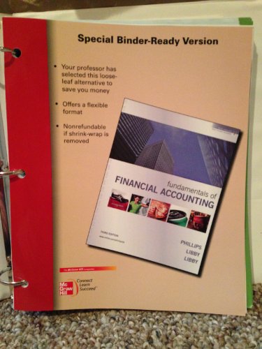 Stock image for Loose-Leaf Fundamentals of Financial Accounting for sale by HPB-Red