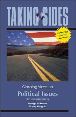 Stock image for Taking Sides: Clashing Views on Political Issues, Expanded for sale by Wonder Book