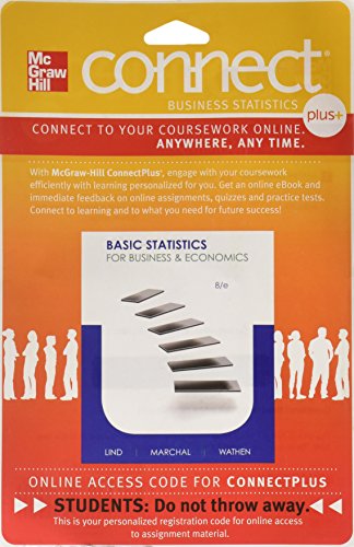 Imagen de archivo de Connect 1-Semester Access Card for Basic Statistics for Bus & Econ a la venta por Bulrushed Books
