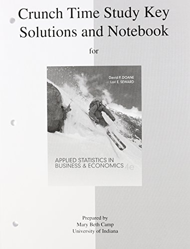 Stock image for Study Guide to accompany Applied Statistics in Business and Economics for sale by Discover Books