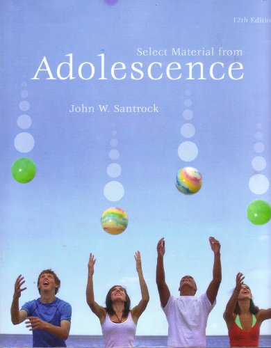 Stock image for Select Material from ADOLESCENCE for sale by Better World Books