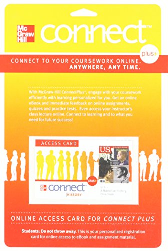 Imagen de archivo de Us: a Narrative History, Connect Plus One-term Access Card With Learnsmart: a la venta por HPB-Red