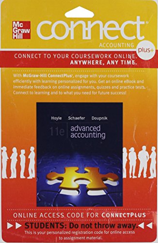 9780077425722: Connect 1-Semester Access Card for Advanced Accounting
