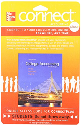 9780077430481: College Accounting Connect Plus Accounting 2 Semester Access Card