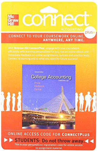 Stock image for College Accounting Connect Plus Accounting 2 Semester Access Card: for sale by TextbookRush