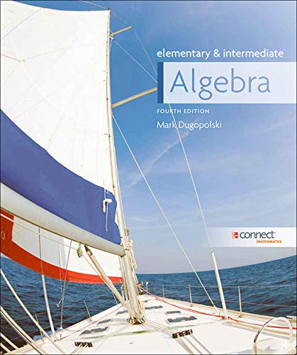Imagen de archivo de Loose Leaf Version for Elementary and Intermediate Algebra a la venta por Iridium_Books