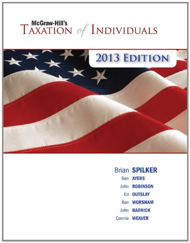 Imagen de archivo de McGraw-Hill's Taxation of Individuals, 2013 Edition a la venta por HPB-Red
