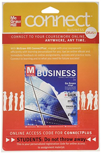 Connect Plus Business with LearnSmart 1 Semester Access Card for Business (9780077436926) by O.C. Ferrell, Geoffrey Hirt, Linda Ferrell