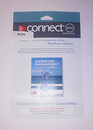 Stock image for Connect 1-Semester Access Card for Marketing Management for sale by Textbooks_Source