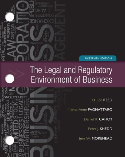 Imagen de archivo de The Legal and Regulatory Environment of Business, 16th Edition a la venta por Textbooks_Source