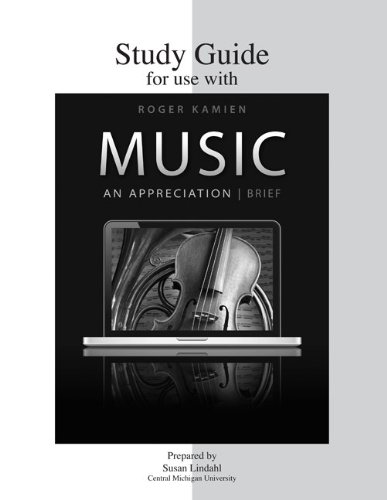 Beispielbild fr Study Guide for Use with Music: An Appreciation, Brief zum Verkauf von ThriftBooks-Atlanta