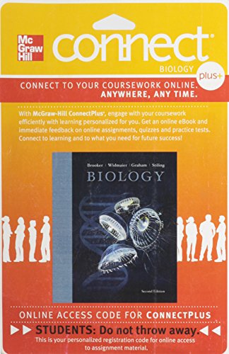 Volume 1 Connect Plus Access Card for Biology (9780077440749) by Brooker, Robert