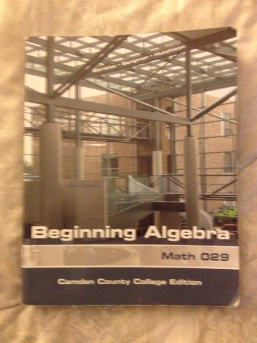 Beispielbild fr Beginning Algebra Math 029 zum Verkauf von BookHolders