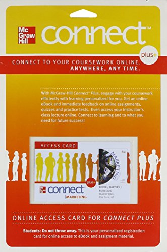Beispielbild fr Connect Marketing Plus Access Card for Marketing: The Core zum Verkauf von BooksRun