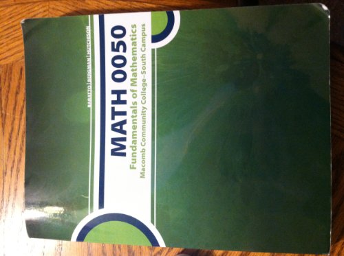 9780077446994: Math 0050 Fundamentals of Mathematics (Macomb Community College South Campus)