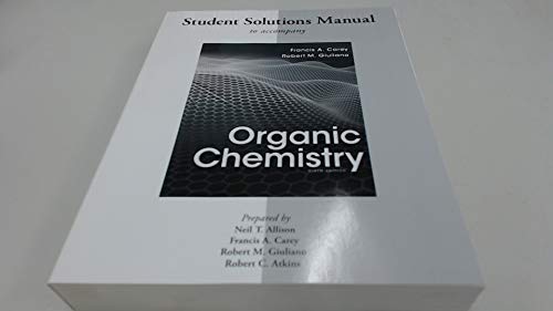 Beispielbild fr Solutions Manual for Organic Chemistry zum Verkauf von Better World Books: West