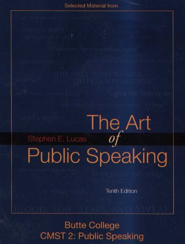 9780077457518: The Art of Public Speaking (Butte College CMST 2: Public Speaking)