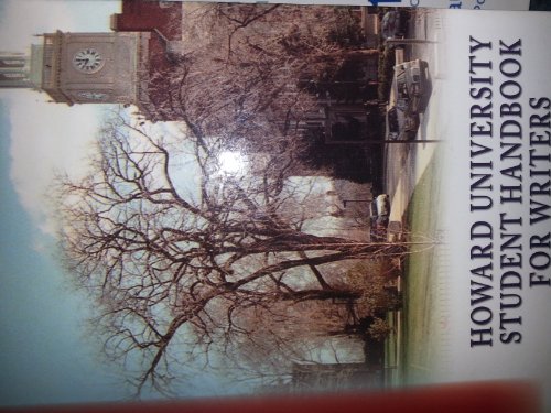 Beispielbild fr Howard University Student Handbook for Writers zum Verkauf von Wonder Book