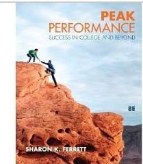 Beispielbild fr Peak Performance : Success in College and Beyond zum Verkauf von Better World Books