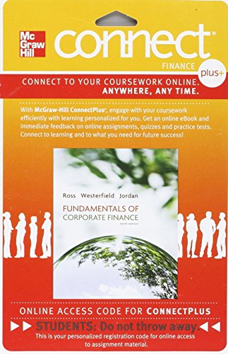 Beispielbild fr Fundamentals of Corporate Finance Connect Plus Finance With Learnsmart 1 Semester Access Card: zum Verkauf von Wrigley Books