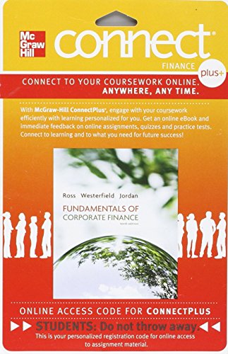 9780077479497: Fundamentals of Corporate Finance Connect Plus Finance With Learnsmart 1 Semester Access Card: