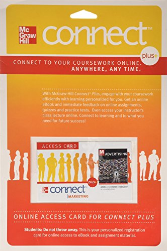 Stock image for Connect Access Code Card for M: Advertising for sale by SGS Trading Inc