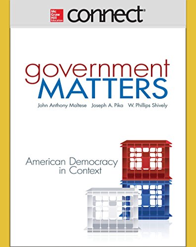 Imagen de archivo de Connect 1-Semester Access Card for Government Matters a la venta por SecondSale