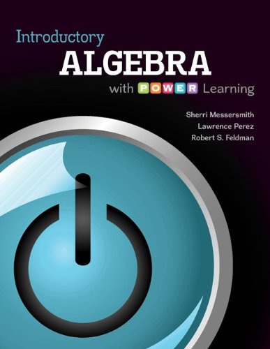 Introductory Algebra With P.o.w.e.r. Learning (9780077483586) by Messersmith, Sherri; Perez, Lawrence