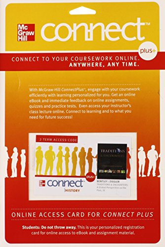 Connect 2-Semester Access Card for Traditions and Encounters (9780077485641) by Bentley, Jerry; Ziegler, Herbert