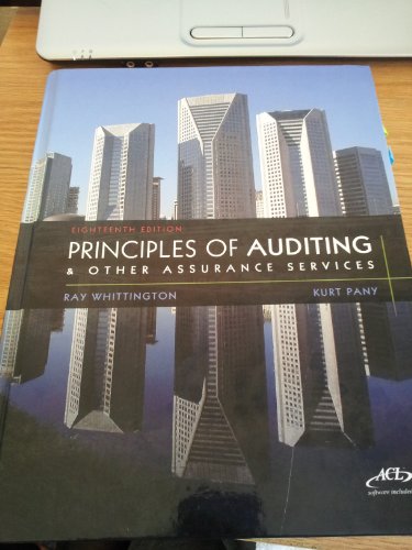 Beispielbild fr Principles of Auditing & Other Assurance Services zum Verkauf von SecondSale