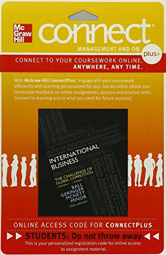 Beispielbild fr Connect 1-Semester Access Card for International Business zum Verkauf von BooksRun