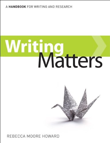 9780077489229: Writing Matters, Tabbed Preliminary Edition (Comb-bound) with Connect Composition Plus