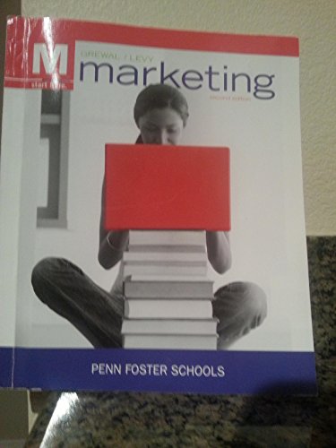 Beispielbild fr M. MARKETING - PENN FOSTER SCHOOLS- SECOND EDITION zum Verkauf von Better World Books