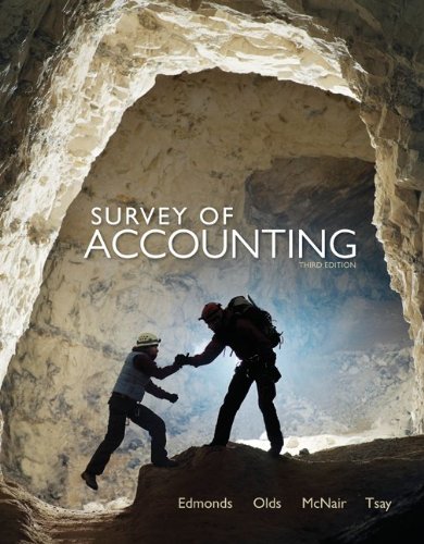 Imagen de archivo de Loose-Leaf Survey of Accounting 3e a la venta por BOOKER C
