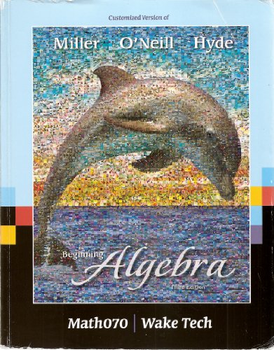 9780077491949: Beginning Algebra (Customized Third Edition for Wake Tech Math070)